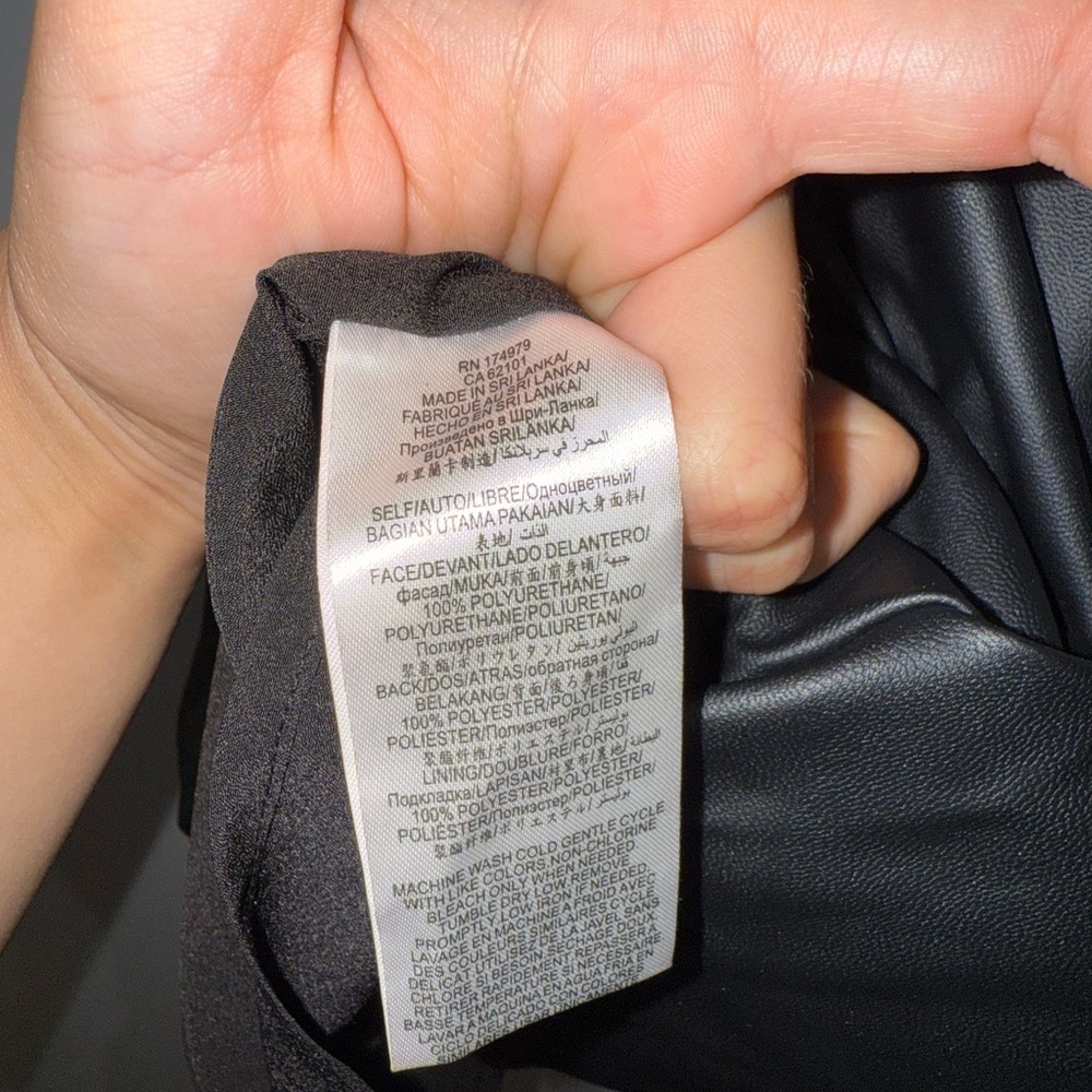 NWT BCBGeneration Black Leather Dress size 8 - Picture 6 of 6